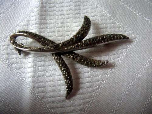 ELEGANT AND LOVELY - MARQUIZITE BROOCH