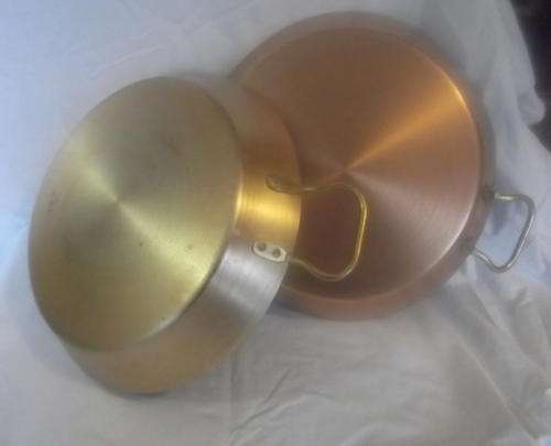 TWO GORGEOUS COPPER PAELLA PANS - HAVE A LOOK!! - KITCHEN INSPIRATION!!