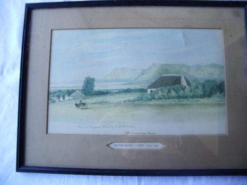 RARE OLD PRINT - MUYSENBERG POINT (CIRCA 1839)