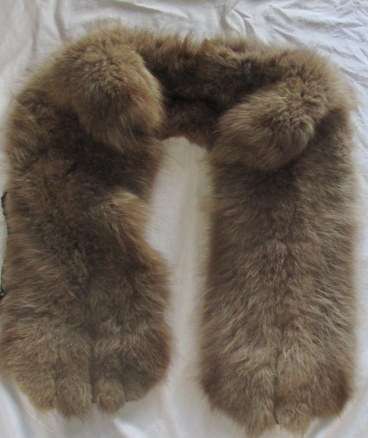 VINTAGE FUR STOLE - LOVELY INSIDE AND OUT
