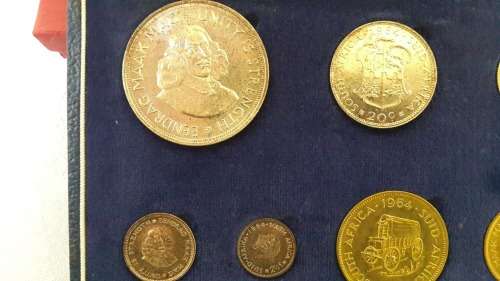 1964 Proof set in blue box. Perfect.