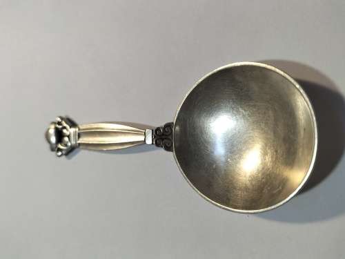 Georg Jensen Acorn design sugarspoon. Hallmarked sterling silver.