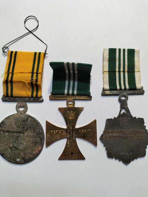 Large/Full Correctional Service Medals with extra ribbons and a metalbar