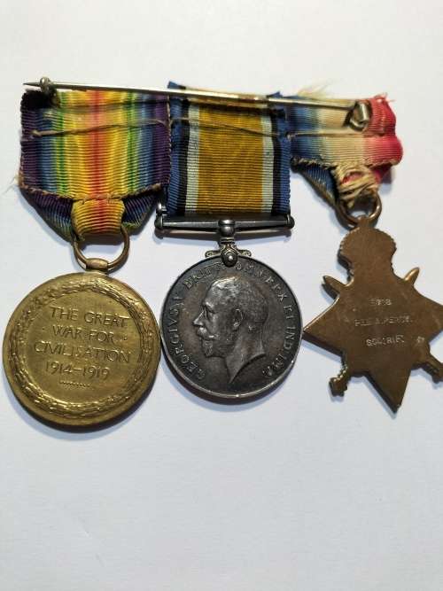 Large World War 1 Medals. Pip, Squeak and Wilfred