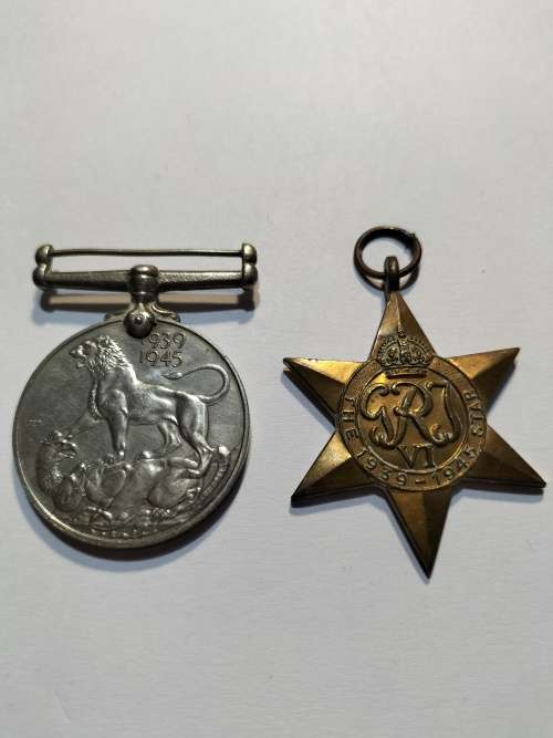 World War 2 medals: The 1939-1945 Star and the World War 2 service medal