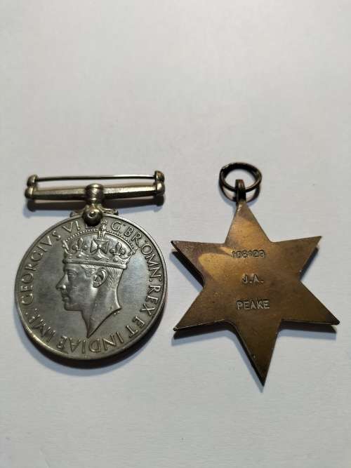 World War 2 medals: The 1939-1945 Star and the World War 2 service medal