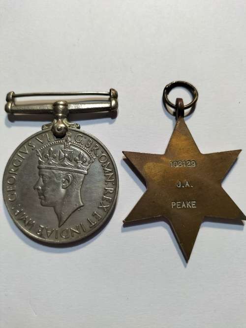 World War 2 medals: The 1939-1945 Star and the World War 2 service medal