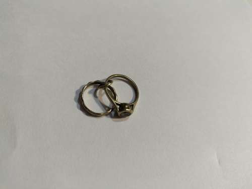 9ct gold Engagement ring set charm. Too sweet for words.