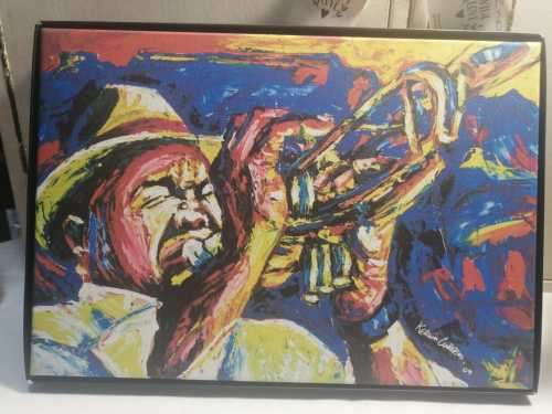 Kervin Cupido and Debra Hurd - Jazz Festival 2009 - limited edition prints on blocked canvas.