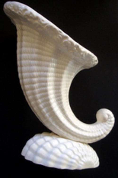 Spode Velamour Shell Vase