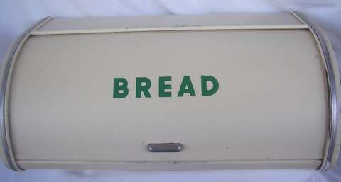 ENAMEL BREAD TIN - VERY GOOD CONDITION