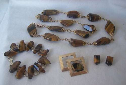 TIGERS EYE JEWELLERY SET  - LOVELY STONES