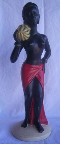 LOVELY 1950'S DURON CHALKWARE FIGURINE  RARE TO FIND IN THIS GREAT CONDITION