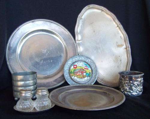 ASSORTED SILVER PLATED AND PEWTER WARE