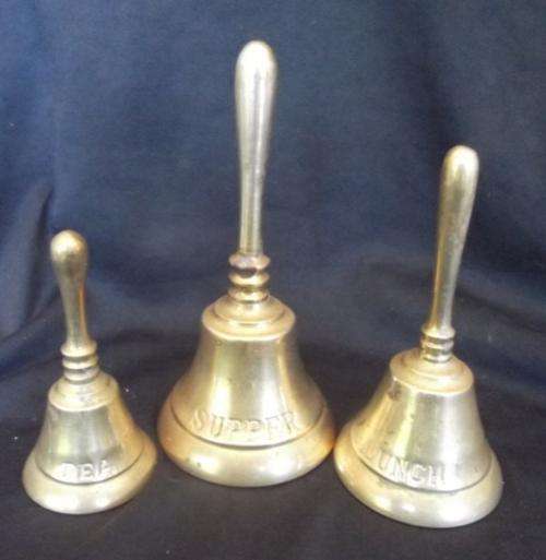 LUNCH, SUPPER, TEA TIME BELLS!  - SEE THE IMPRESSIONS - EACH FOR A DIFFERENT TIME OF THE DAY!