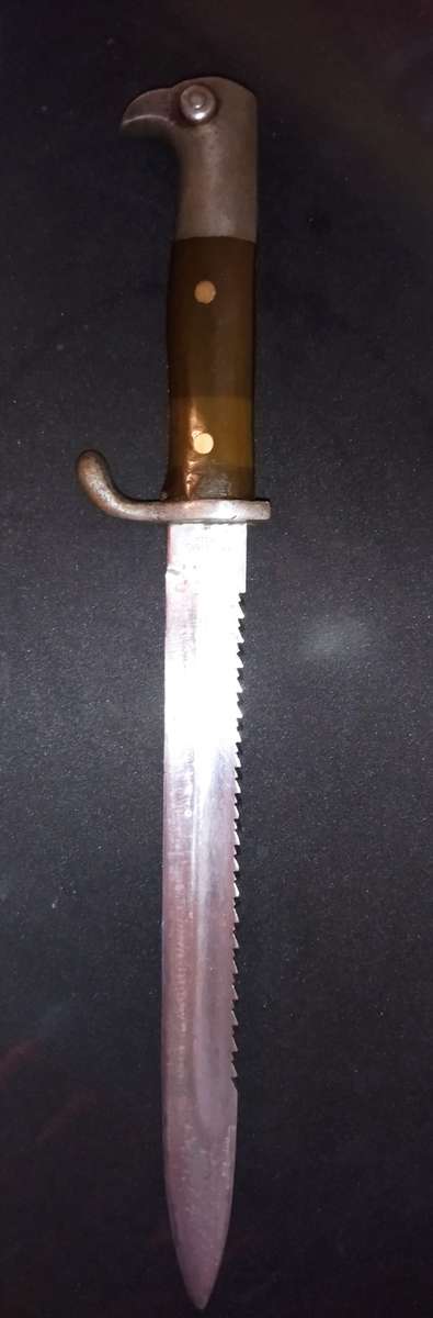 Rare German Sawback Bayonet  -  E and F Horster Solingen