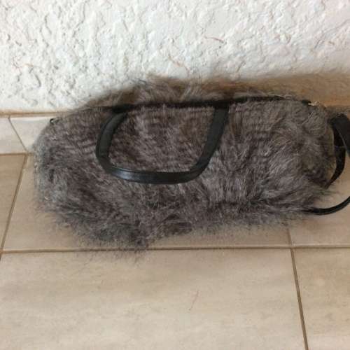 Funky fake fur handbag