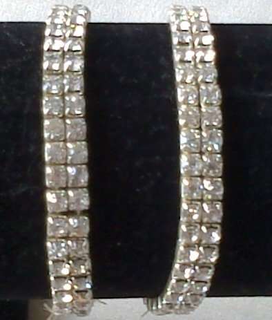Double String Diamante Bracelet