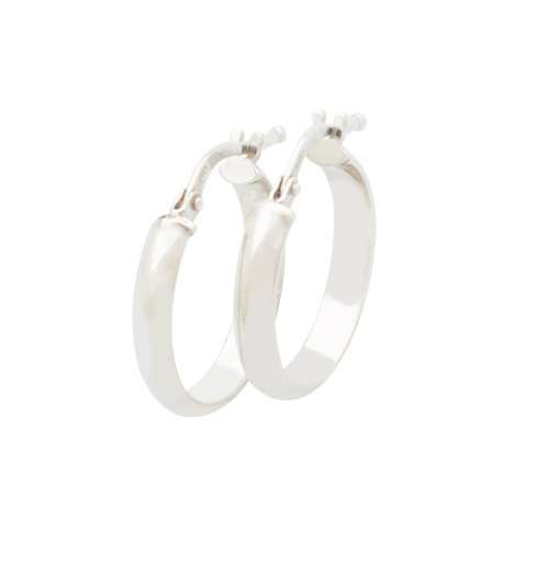 925 Sterling Silver 15mm hoop earrings