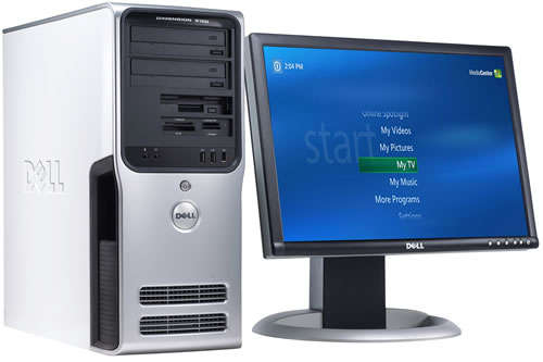 Dell Dimension 9100 Desktop Computer with LCD Monitor