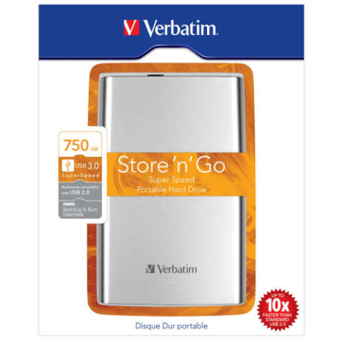 VERBATIM  750GB 2.5"  External Hard Drive  ***USB 3.0***