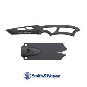 SMITH & WESSON Fixed Tanto Blade Neck Knife with Sheath SW990TA