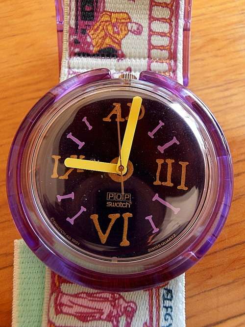 Vintage 1992 SWATCH POP Lancelot PWK170, unworn, boxed with instructions, see my collection !