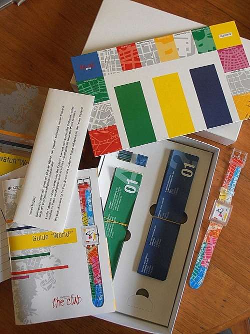 Vintage 2001 SWATCH Swatch World2 SUAZ100Pack, unworn, boxed with instructions, see my collection !
