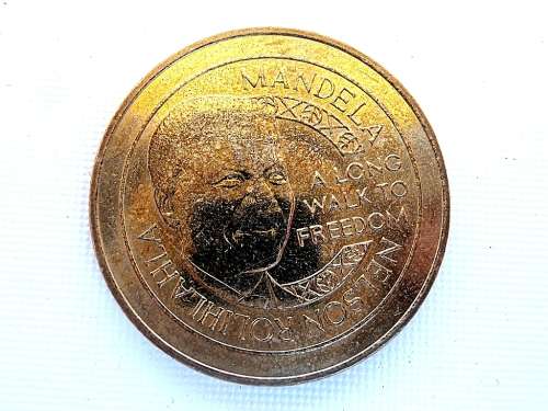 We love Mandela medallion, token, Nelson Mandela