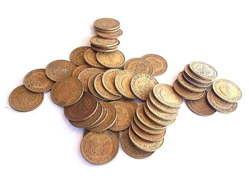 50 x South Africa 1/2 cent coins, all between 1961 and 1964. Shipping will only be charged once!