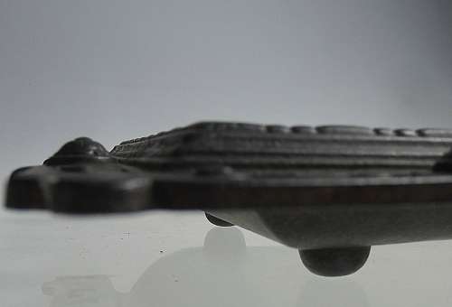 Art Nouveau cast iron tray/fire surround for kitchen oven