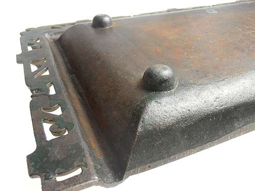 Art Nouveau cast iron tray/fire surround for kitchen oven