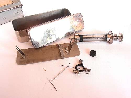 S.A.I.M.R. Vintage snake bite kit, slangteengif uitrusting, venom, SA Institute for Medical Research