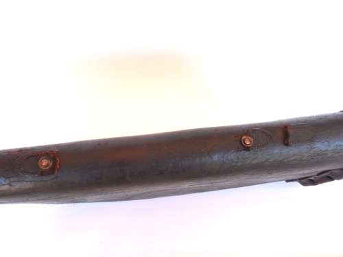 Vintage leather leg of mutton gun case