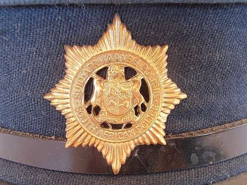 Vintage SA Police cap, South African Police, Suid-Afrikaanse Polisie, excellent condition