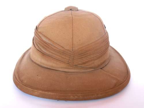 Vintage sun helmet, pith helmet, M. E. Stores Johannesburg