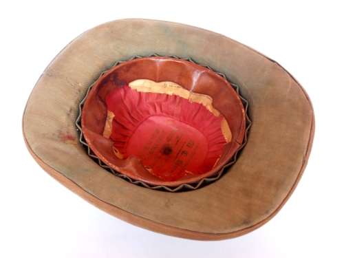 Vintage sun helmet, pith helmet, M. E. Stores Johannesburg