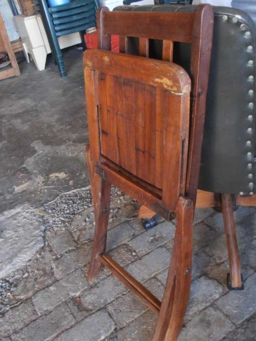 Small vintage folding chair from a Free State farm