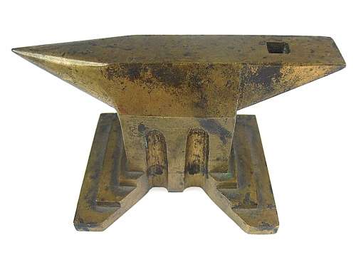 Beautiful miniature art deco watchmaker's/jeweller's ANVIL