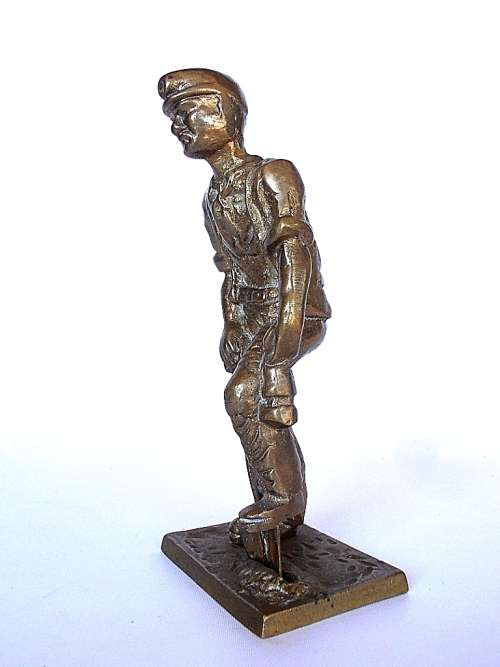 Brass miner figurine, height 18 cm