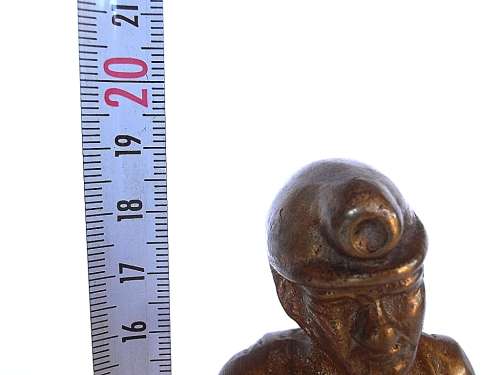 Brass miner figurine, height 18 cm