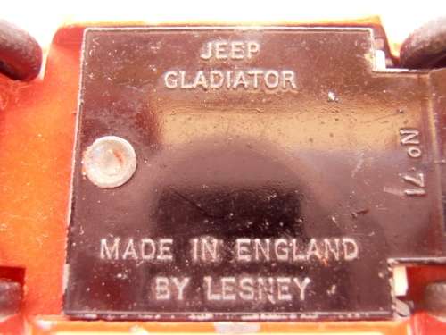 Vintage Lesney Jeep Gladiator