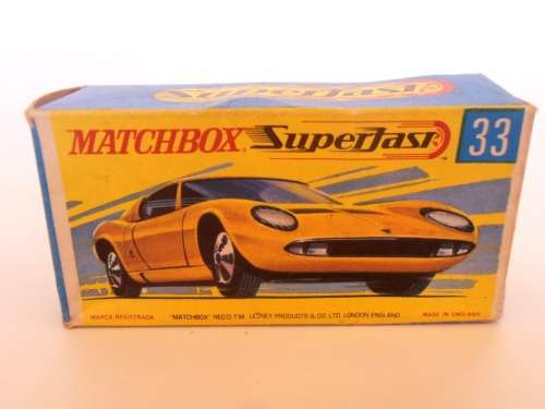 Vintage Matchbox Lamborghini Miura No33 with original box
