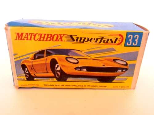Vintage Matchbox Lamborghini Miura No33 with original box