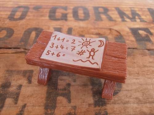 40220 School Desk Smurf, Vintage Smurfs figure, Shipping will only be charged once!