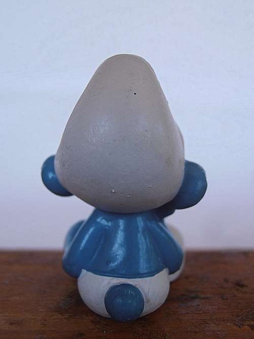 20027 Thinker Smurf, Vintage Smurfs figure, Shipping will only be charged once!