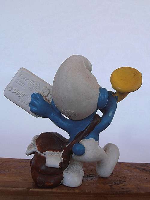 20031 Postman Smurf, Vintage Smurfs figure, Shipping will only be charged once!