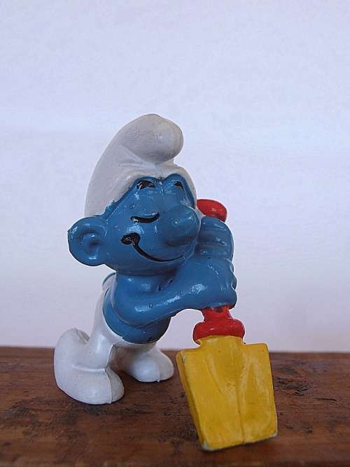 20043 Digger Smurf, Vintage Smurfs figure, Shipping will only be charged once!