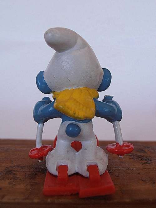 20091 Skier Smurf, Vintage Smurfs figure, Shipping will only be charged once!