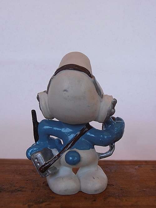 20143 Cb Radio Smurf, Vintage Smurfs figure, Shipping will only be charged once!